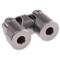 RS PRO Universal Joint Double Plain Bored Hub Steel 6mm Bore 16mm Hub Diameter 56mm Length 600Nm Peak Torque 790-6740