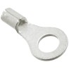 Molex Versakrimp Uninsulated Ring Terminal M4 Stud Size 22 AWG to 18 AWG Wire Size, Grey 19323-0004