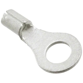 Molex Versakrimp Uninsulated Ring Terminal M4 Stud Size 22 AWG to 18 AWG Wire Size Grey 19323-0004