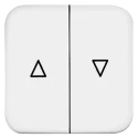 Busch Jaeger - ABB White Thermoplastic Light Switch Cover 54mm x 54mm x 20mm 2504-214