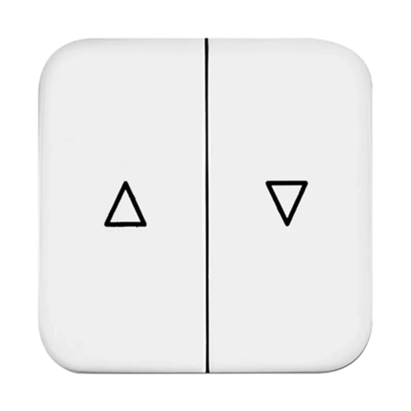 Busch Jaeger - ABB White Thermoplastic Light Switch Cover 54mm x 54mm x 20mm 2504-214
