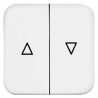 Busch Jaeger - ABB White Thermoplastic Light Switch Cover 54mm x 54mm x 20mm 2504-214