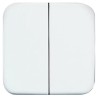 Busch Jaeger - ABB White 2 Gang Light Switch Cover 2505-214