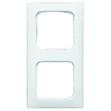 Busch Jaeger - ABB White 2 Gang Thermoplastic Frame 2512-214K-102
