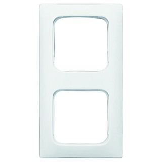 Busch Jaeger - ABB White 2 Gang Thermoplastic Frame 2512-214K-102