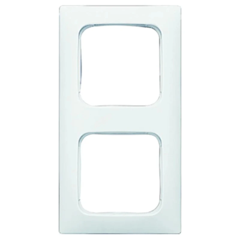 Busch Jaeger - ABB White 2 Gang Thermoplastic Frame 2512-214K-102