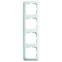 Busch Jaeger - ABB White 4 Gang Thermoplastic Frame Reflex SI Series 294mm x 81mm x 11mm 2514-214