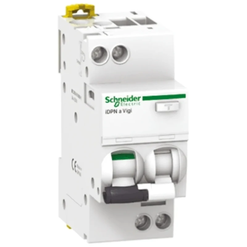 Schneider Electric Residual Current Circuit Breaker with Overload Protection, 20A Current Rating, 1-Pole, 30 mA Trip A9D56620