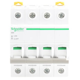 Schneider Electric 4-Pole Surface Isolator Switch 125A, 415V AC, IP20, ISW Series A9S65492