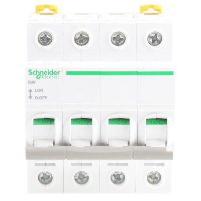 Schneider Electric 4-Pole Surface Isolator Switch 125A, 415V AC, IP20, ISW Series A9S65492