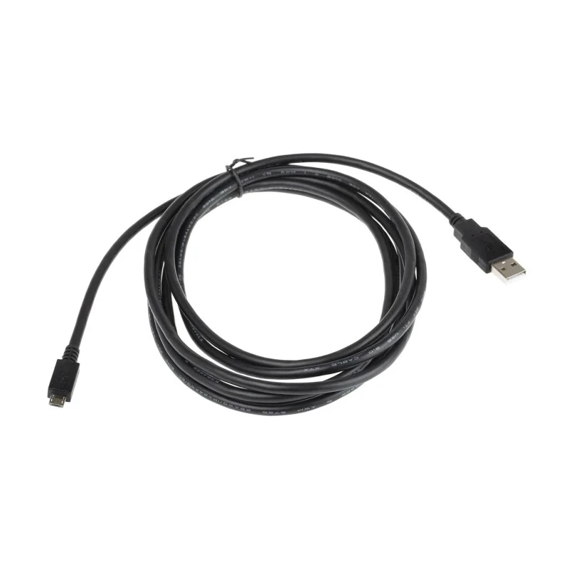 Roline USB Cable Male USB Type A to Male Micro USB Type B Black 3 m 11.02.8755-10