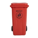 RS PRO 240L Red Flip Polypropylene Wheeled Waste Bin 790-6876