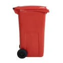 RS PRO 240L Red Flip Polypropylene Wheeled Waste Bin 790-6876