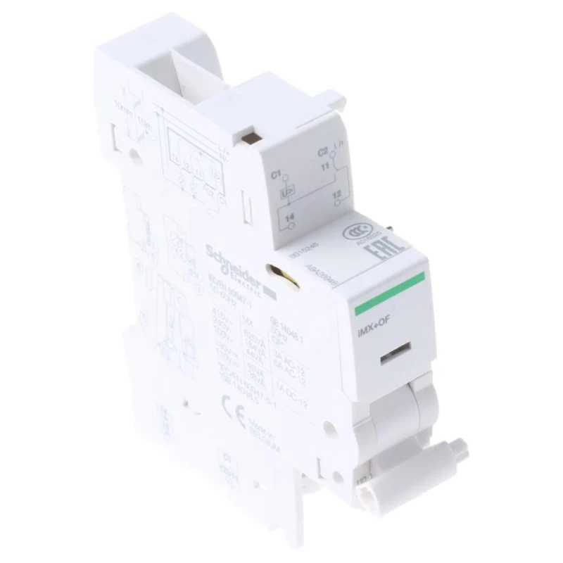 Schneider Electric 415V DIN Rail Circuit Trip for use with Ild Double Terminal, ARA, RCA, ISW-NA, IDPN Vigi, IlD MCB A9A26946