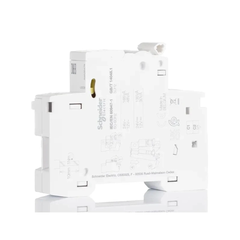 Schneider Electric 24V AC/DC DIN Rail Mount Shunt Trip for Use with ILD Double Terminal, ISW-NA, ARA, RCA, ILD MCB A9A26478