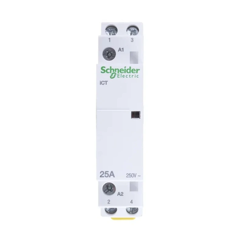 Schneider Electric ICT Contactor, 230V AC Coil, 2-Pole, 25A, 1.3W Power Rating, 2 NO Contacts, 250V AC A9C20732