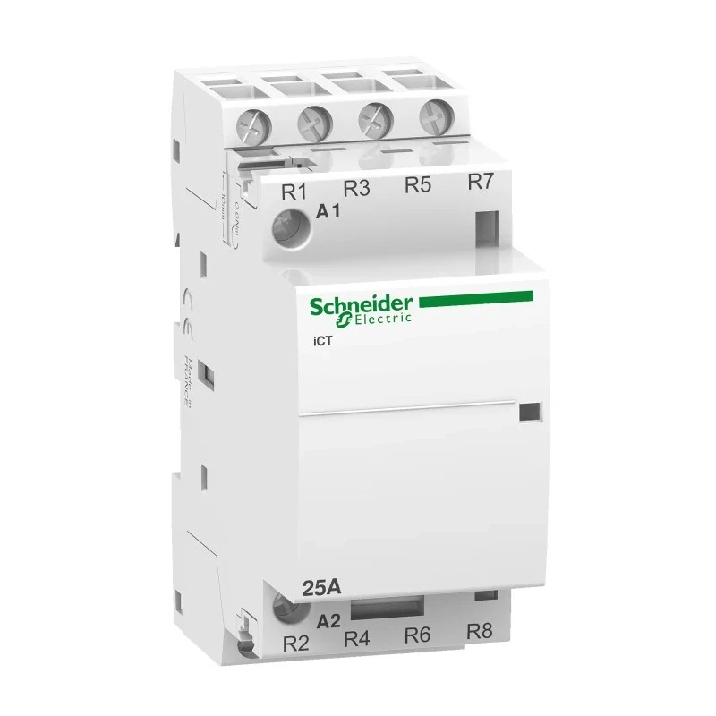 Schneider Electric Acti9 iCT Contactor, 230V AC Coil, 4-Pole, 25 A, 1.6 W Power Rating, 4 NC Contacts Acti9