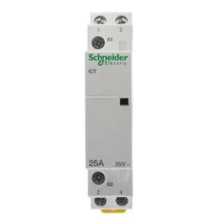 Schneider Electric ICT Series Contactor, 24V AC Coil, 2-Pole, 25A Current Rating, Reversing Function, Screw A9C20132