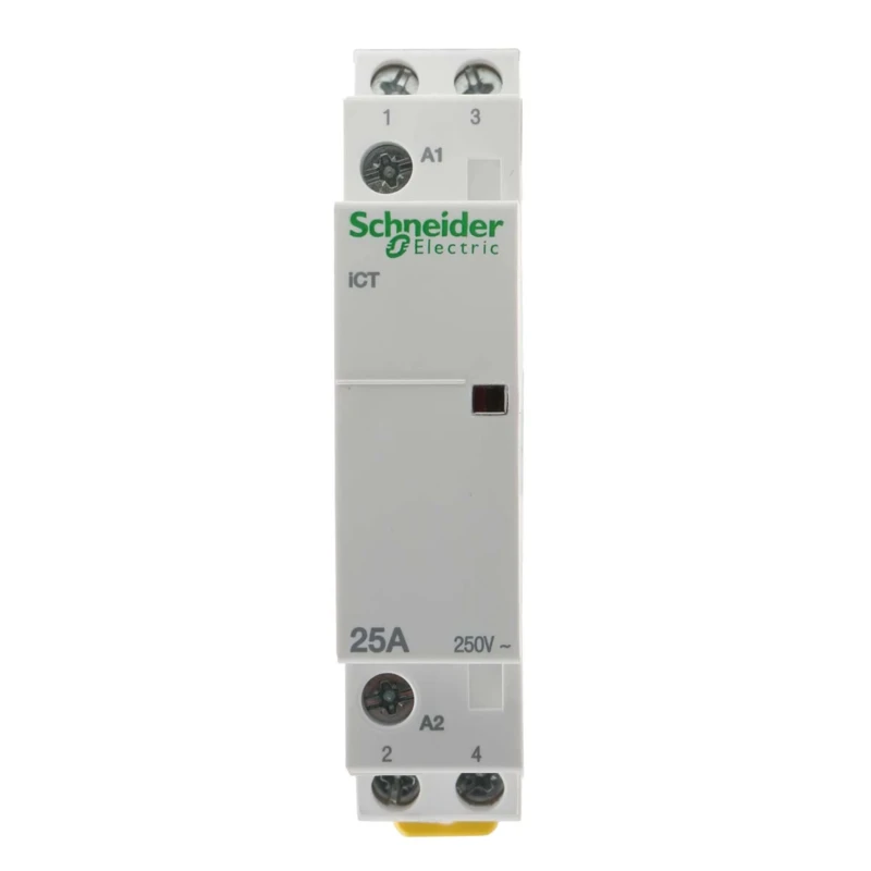 Schneider Electric ICT Series Contactor, 24V AC Coil, 2-Pole, 25A Current Rating, Reversing Function, Screw A9C20132