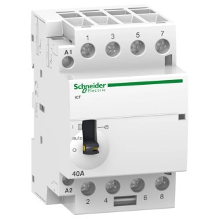 Schneider Electric Acti9 iCT Contactor 230V AC Coil, 4-Pole, 40 A, 2.1W Power Rating 