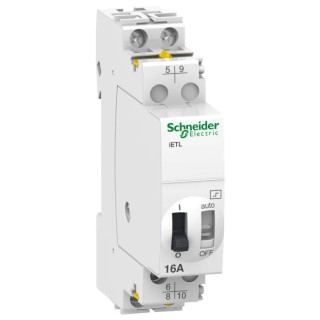 Schneider Electric DIN Rail Power Relay 230V AC, 240V AC Coil, 16A Switching Current, DPST A9C32816