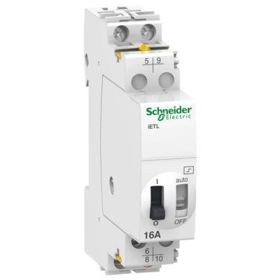 Schneider Electric DIN Rail Power Relay 230V AC, 240V AC Coil, 16A Switching Current, DPST A9C32816