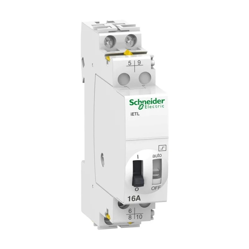 Schneider Electric DIN Rail Power Relay 230V AC, 240V AC Coil, 16A Switching Current, DPST A9C32816