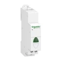 Schneider Electric DIN Rail Green LED Indicator iIL Series 230V AC Round Pilot Light A9E18321