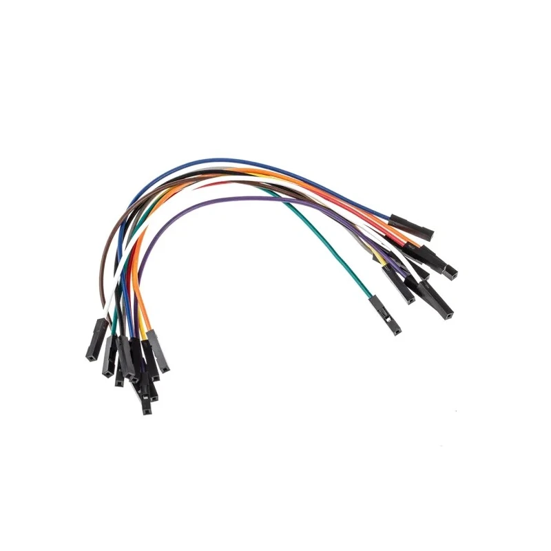 MikroElektronika Insulated Breadboard Jumper Wire 150 mm Black Blue Yellow Red Green Brown Grey Orange Purple MIKROE-511