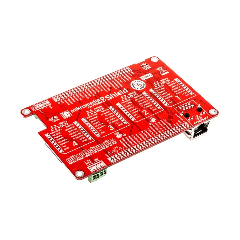 MikroElektronika Mikromedia Plus MCU Shield Evaluation Board for PIC32 Microcontroller MIKROE-1437