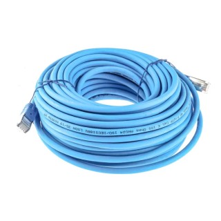 RS PRO Cat6 Ethernet Cable 20 m Blue RJ45 Male to RJ45 Male F/UTP Low Smoke Zero Halogen 791-7040