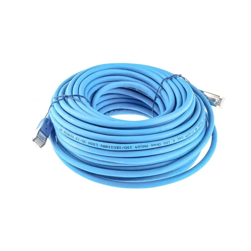 RS PRO Cat6 Ethernet Cable 20 m Blue RJ45 Male to RJ45 Male F/UTP Low Smoke Zero Halogen 791-7040