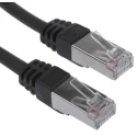 RS PRO Cat6 Ethernet Cable, 30 m, Black RJ45 Male to RJ45 Male, F/UTP Low Smoke Zero Halogen 791-7037