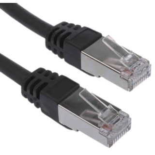 RS PRO Cat6 Ethernet Cable, 30 m, Black RJ45 Male to RJ45 Male, F/UTP Low Smoke Zero Halogen 791-7037