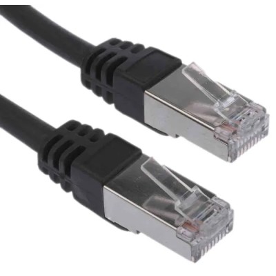 RS PRO Cat6 Ethernet Cable, 30 m, Black RJ45 Male to RJ45 Male, F/UTP Low Smoke Zero Halogen 791-7037