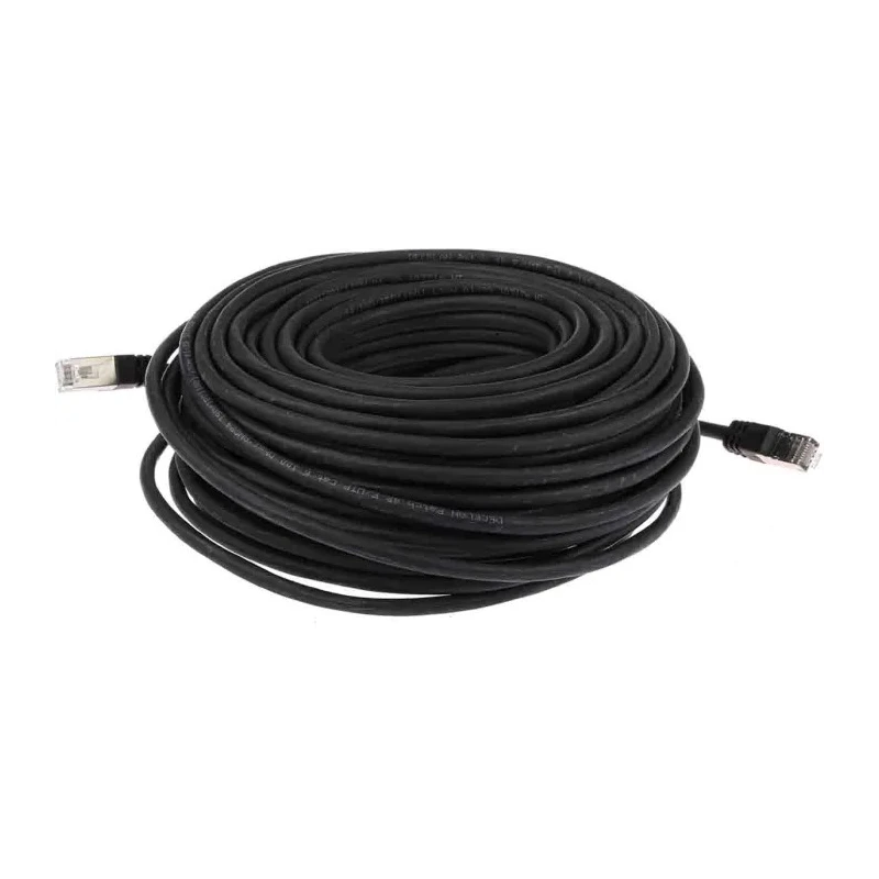 RS PRO Cat6 Ethernet Cable, 30 m, Black RJ45 Male to RJ45 Male, F/UTP Low Smoke Zero Halogen 791-7037