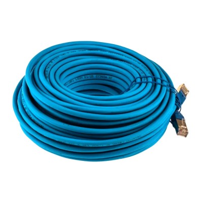 RS PRO Cat6 Ethernet Cable 25 m Blue RJ45 Male to RJ45 Male F/UTP Low Smoke Zero Halogen 791-7043