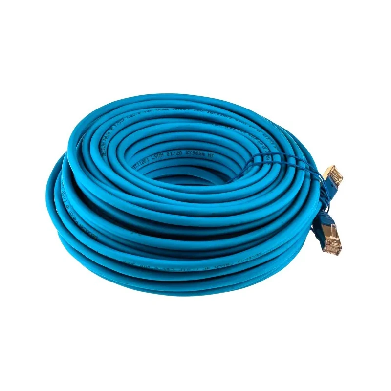 RS PRO Cat6 Ethernet Cable 25 m Blue RJ45 Male to RJ45 Male F/UTP Low Smoke Zero Halogen 791-7043