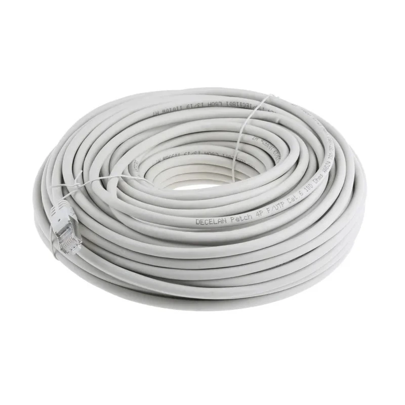 RS PRO Cat6 Ethernet Cable, 30 m, Grey, RJ45 Male to RJ45 Male, F/UTP Low Smoke Zero Halogen 791-7062