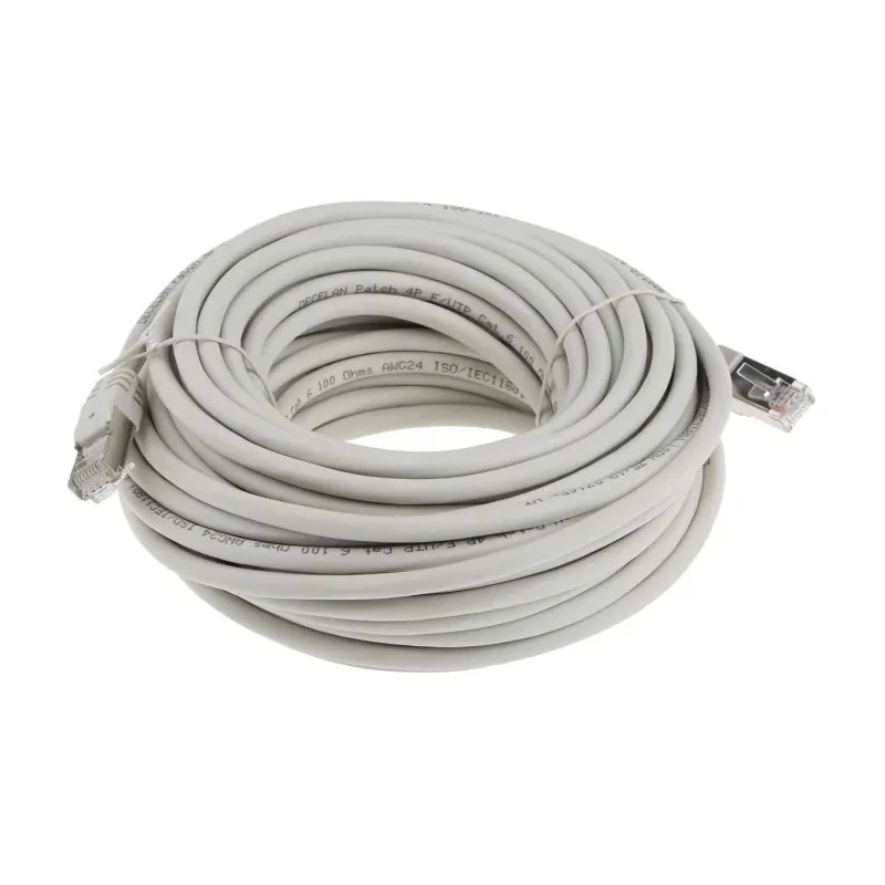 RS PRO Cat6 Ethernet Cable 15 m Grey RJ45 Male to RJ45 Male F/UTP Low Smoke Zero Halogen 791-7056