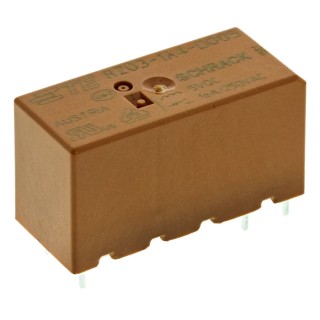 TE Connectivity RZ Series PCB Power Relay, 5V DC Coil, 16A Switching Current, SPST, Silver Alloy Contacts 1-1415899-3