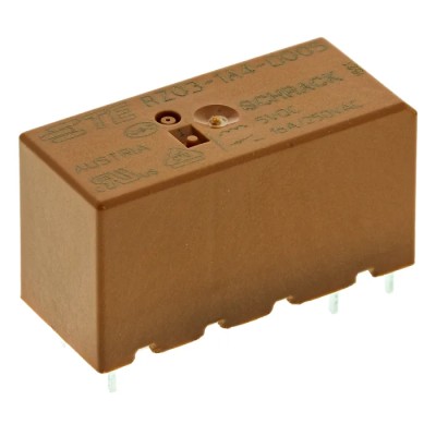 TE Connectivity RZ Series PCB Power Relay, 5V DC Coil, 16A Switching Current, SPST, Silver Alloy Contacts 1-1415899-3