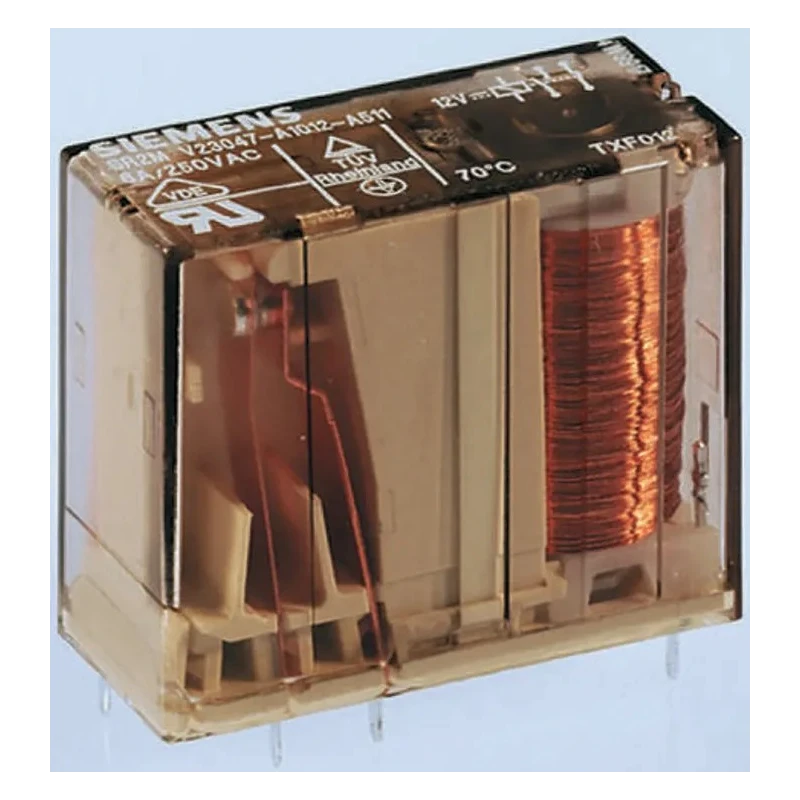 TE Connectivity PCB Force Guided Relay 5V DC Coil Power 700mW, 2-Pole DPDT Contact Configuration SR2M Series 1393258-2