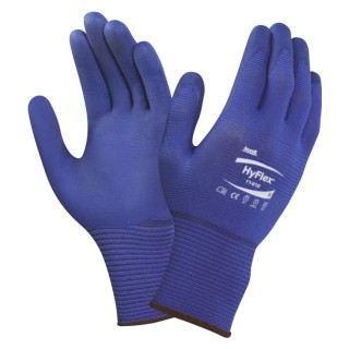 Ansell HyFlex 11-818 Blue Nylon Spandex Work Gloves Size 9 Nitrile Foam Coating 11818090