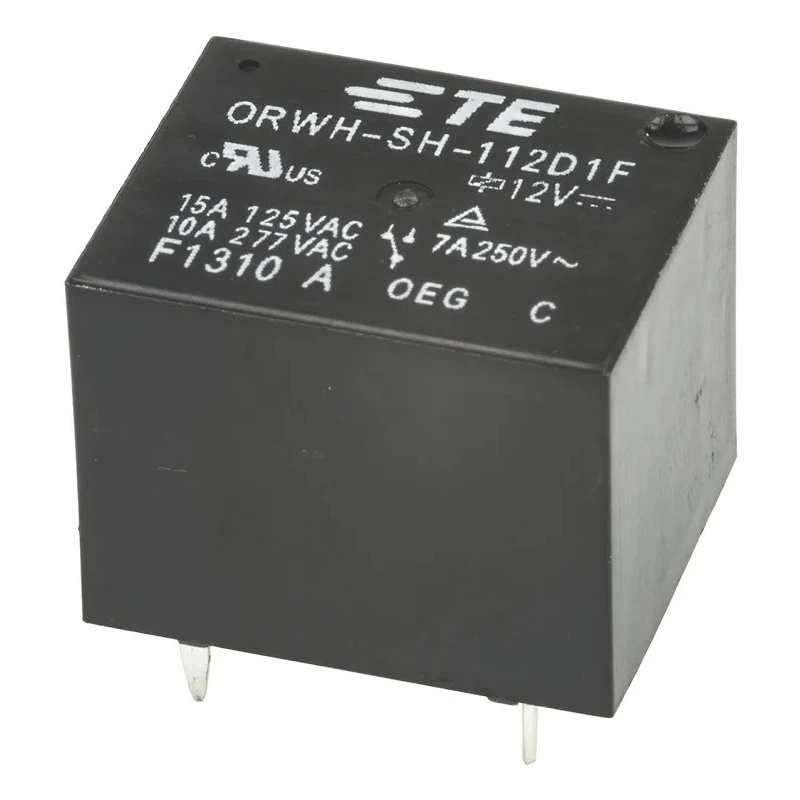 TE Connectivity PCB Power Relay 12V dc Coil, 10A Switching Current, SPDT 1-1721150-3