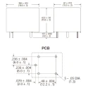 TE Connectivity PCB Power Relay 12V dc Coil, 10A Switching Current, SPDT 1-1721150-3