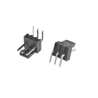 Molex KK 254 Series Right Angle Through Hole Pin Header 3 Contact, 2.54 mm Pitch, 1 Row, Unshrouded 171857-0003