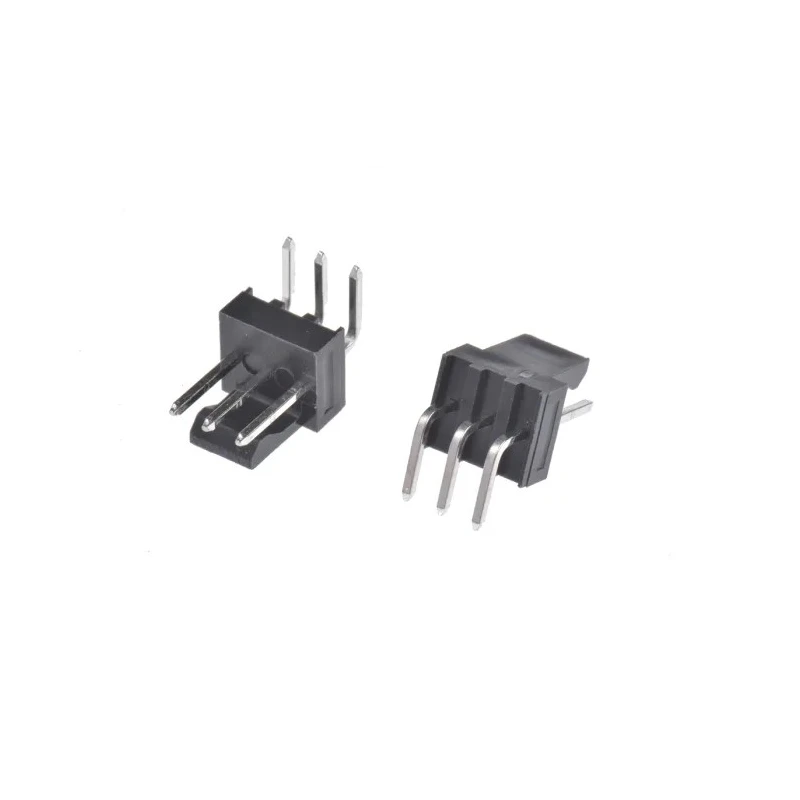Molex KK 254 Series Right Angle Through Hole Pin Header 3 Contact, 2.54 mm Pitch, 1 Row, Unshrouded 171857-0003