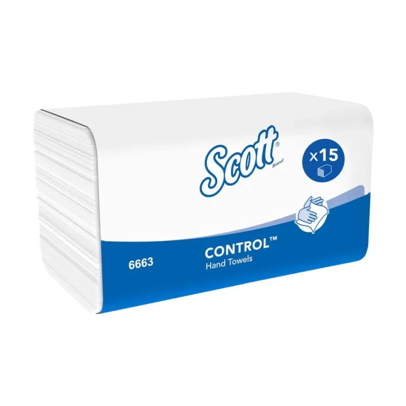 SCOTT Control™ Interfolded Hand Towels 318 x 105 mm 1 Ply 3360 Sheets 6663