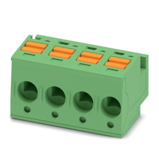 Phoenix Contact Pluggable Terminal Block 4-Contact 5 mm Pitch 1 Row 600V 10A Polyamide Housing 1805533
